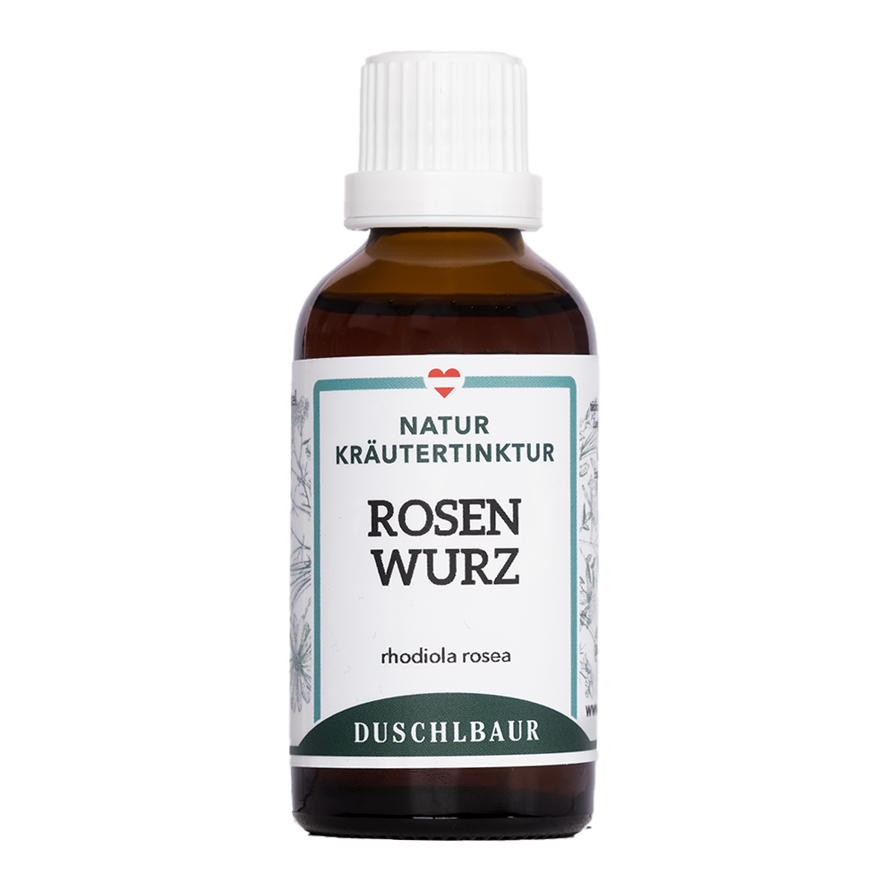 Adaptogene Pflanzen als Tinkturen: Rosenwurz, Ginseng und Taigawurzel von Kräutertinkturen Duschlbaur