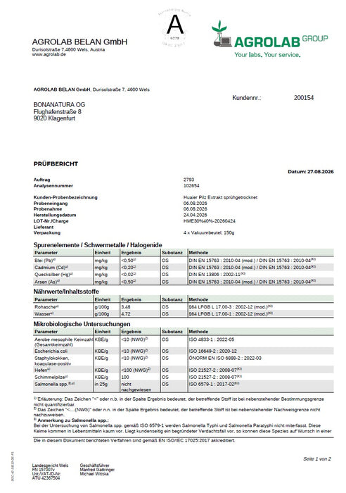 Huaier Pilz Pulver Extrakt 40 % Polysaccharide - trametes robiniophila murr
